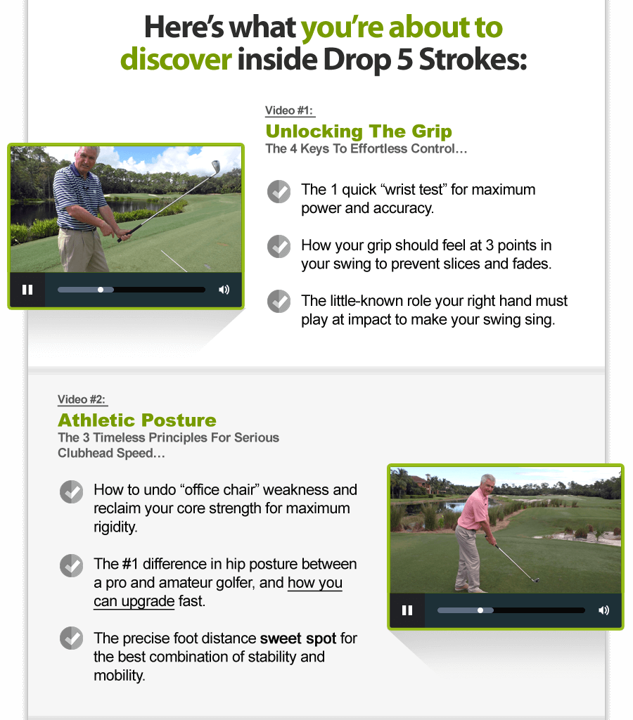 drop 5 strokes - scratch golf academy