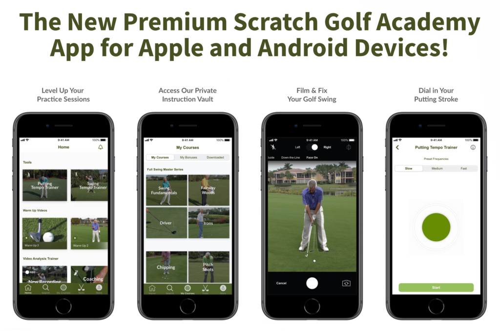 Download App Instructions Scratch Golf Academy 1 Premier Online 