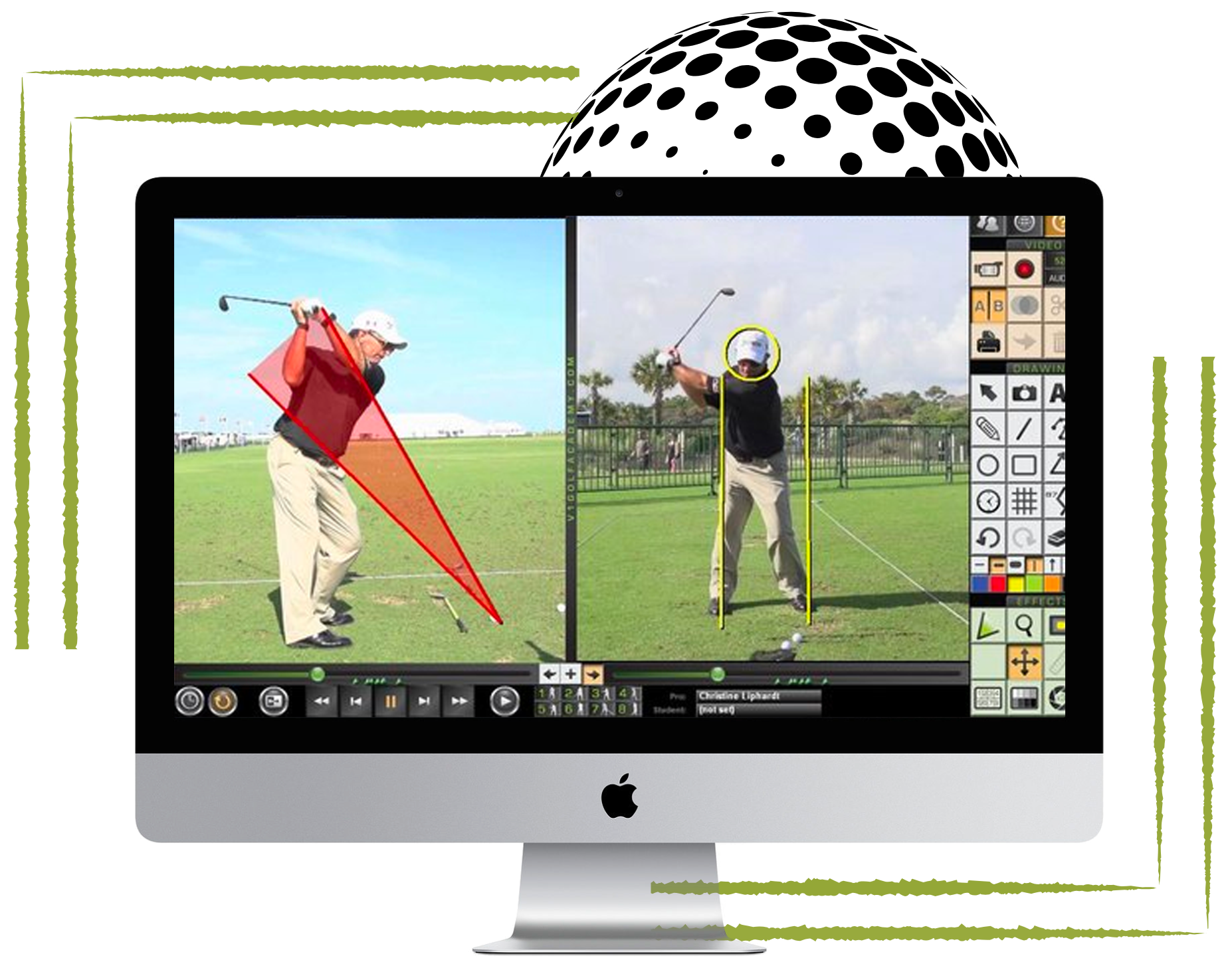 Desktop View of Scratch Golf Training Platform