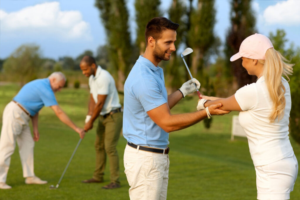 Golfers Practicing on Course - Scratch Golf Academy Session